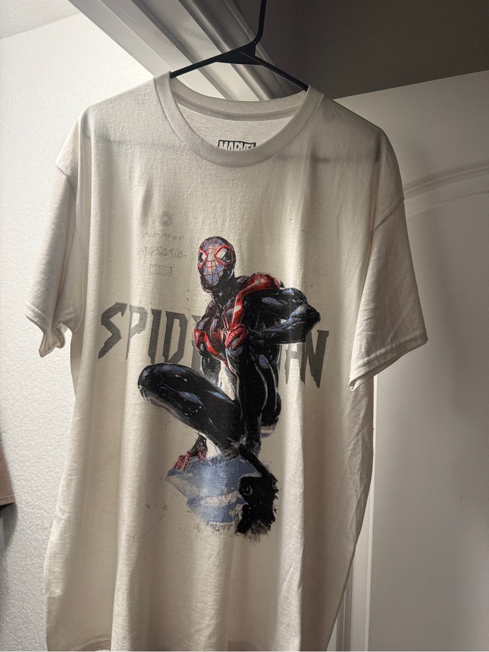Marvel Spider-Man Miles Morales Graphic Tee - White, Black, Red
